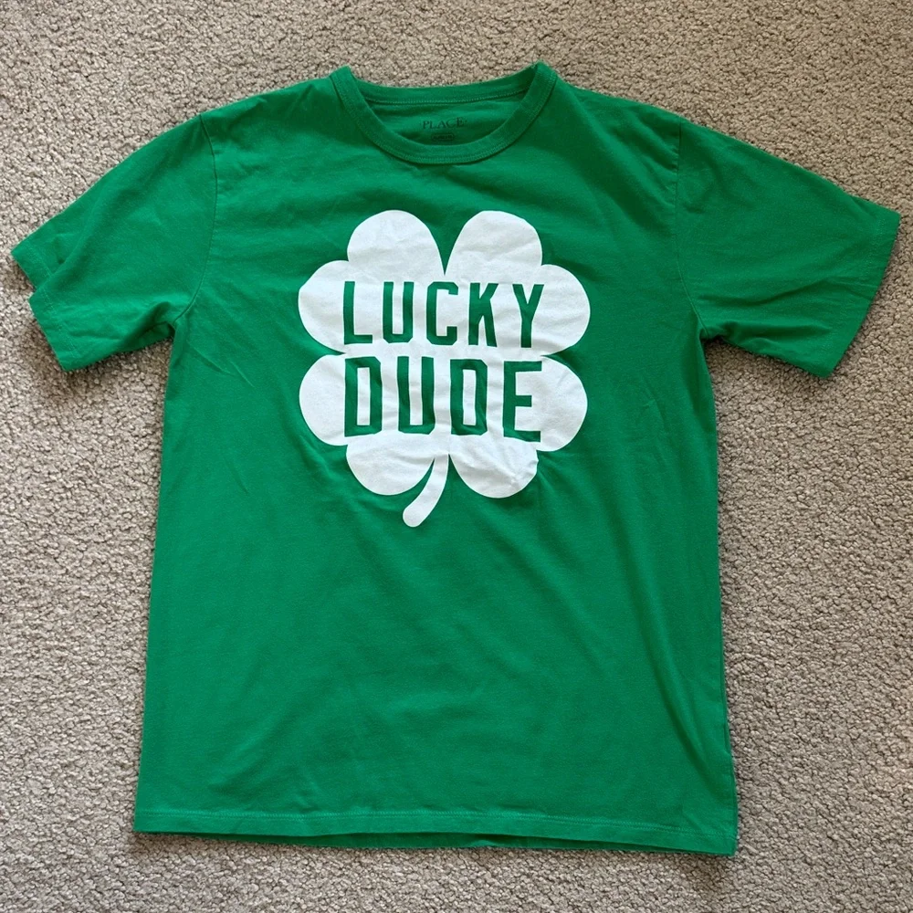 The Children's Place Green 'Lucky Dude' T-Shirt